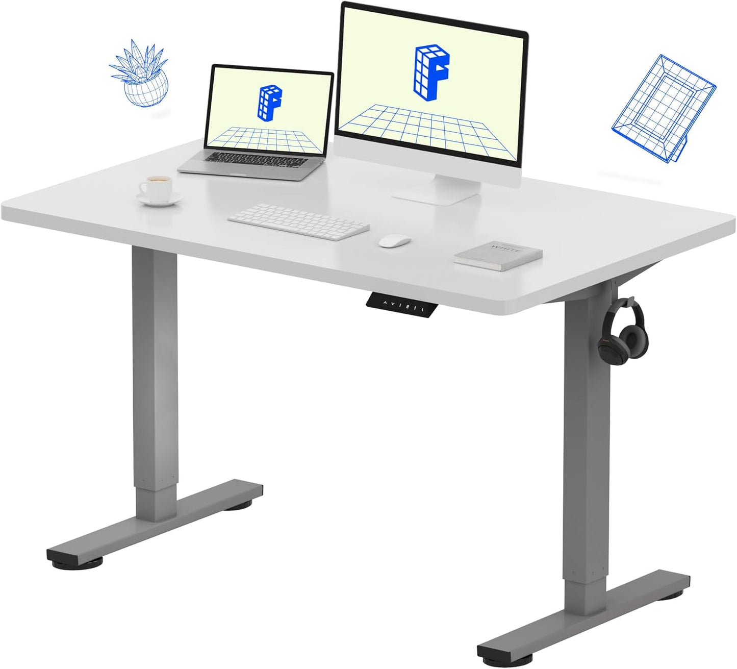 FLEXISPOT EN1 Electric Height Adjustable Standing Desk 48 x 30