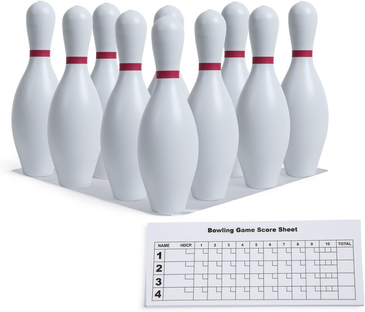 Champion Sports Bowling Set with Plastic Pins for Backyard Fun