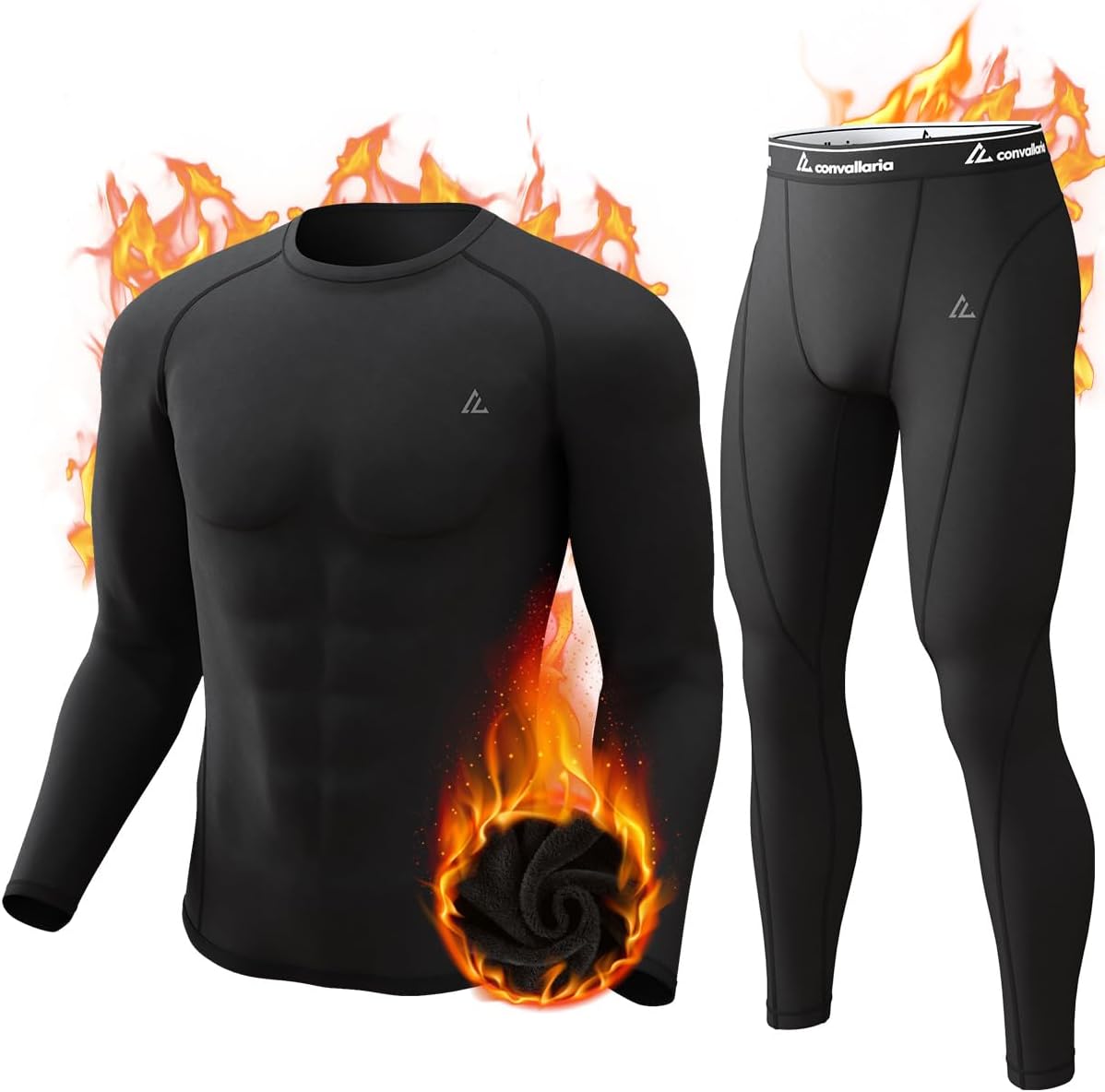 CL convallaria Thermal Underwear Long Johns Set for Men