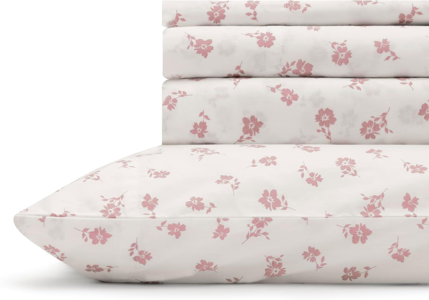 100% Cotton Printed Percale Sheets for California King Size Beds