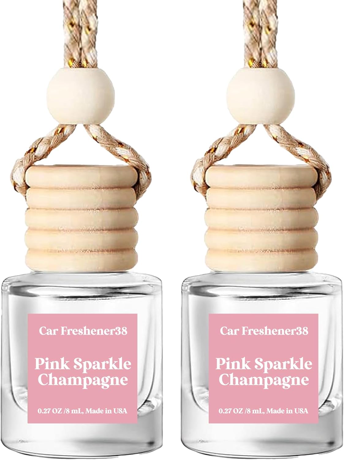 Pink Sparkle Car Air Freshener - Long Lasting USA Fragrance