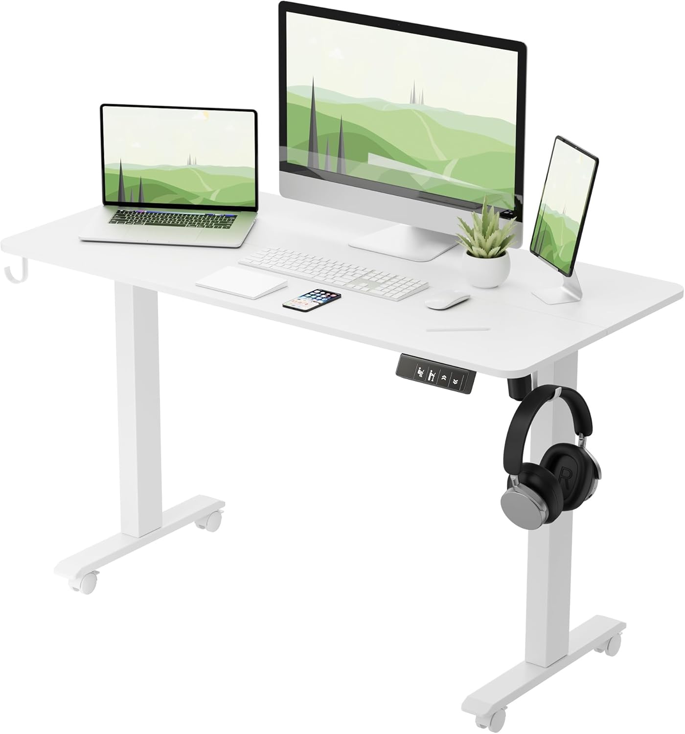 TIQLAB Electric Standing Desk - Sit or Stand Easily!