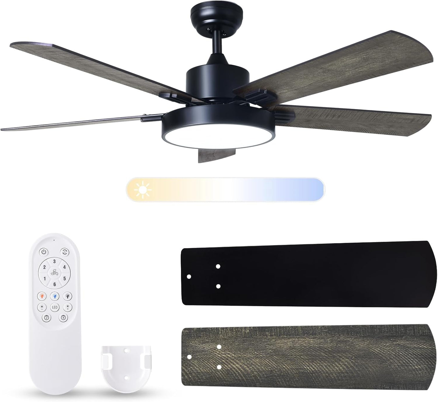 52 Inch Ceiling Fans with Lights for Modern Home Comfort