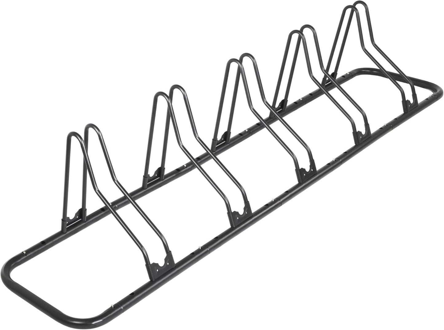 CyclingDeal Bicycle Floor Parking Rack Stand for 5 Bikes Storage
