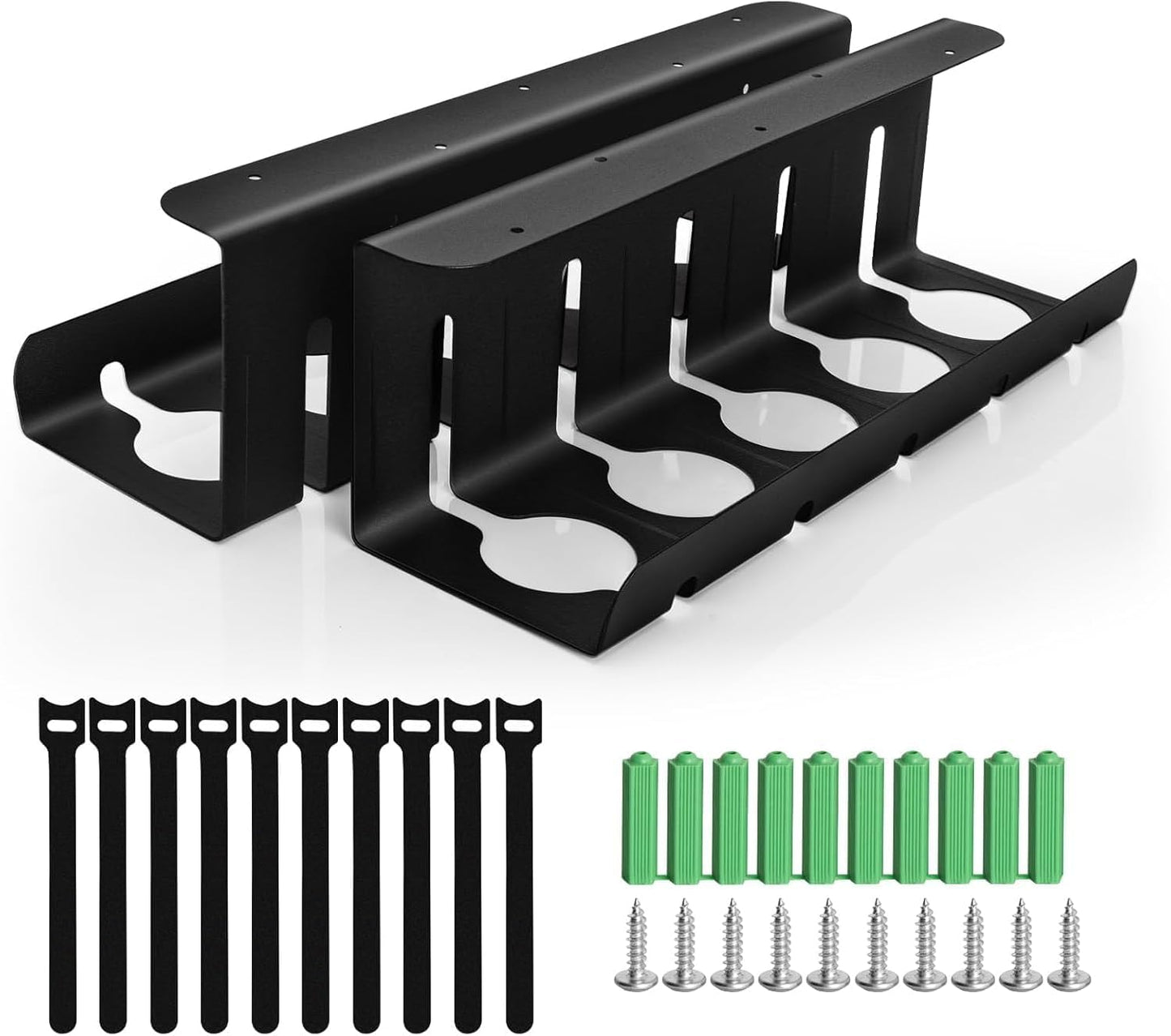 PIPIMOO Under Desk Cable Tray Set - Organize Wires Easily!