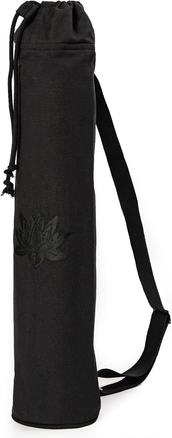 Organic Cotton Lotus Yoga Bag: Adjustable Strap