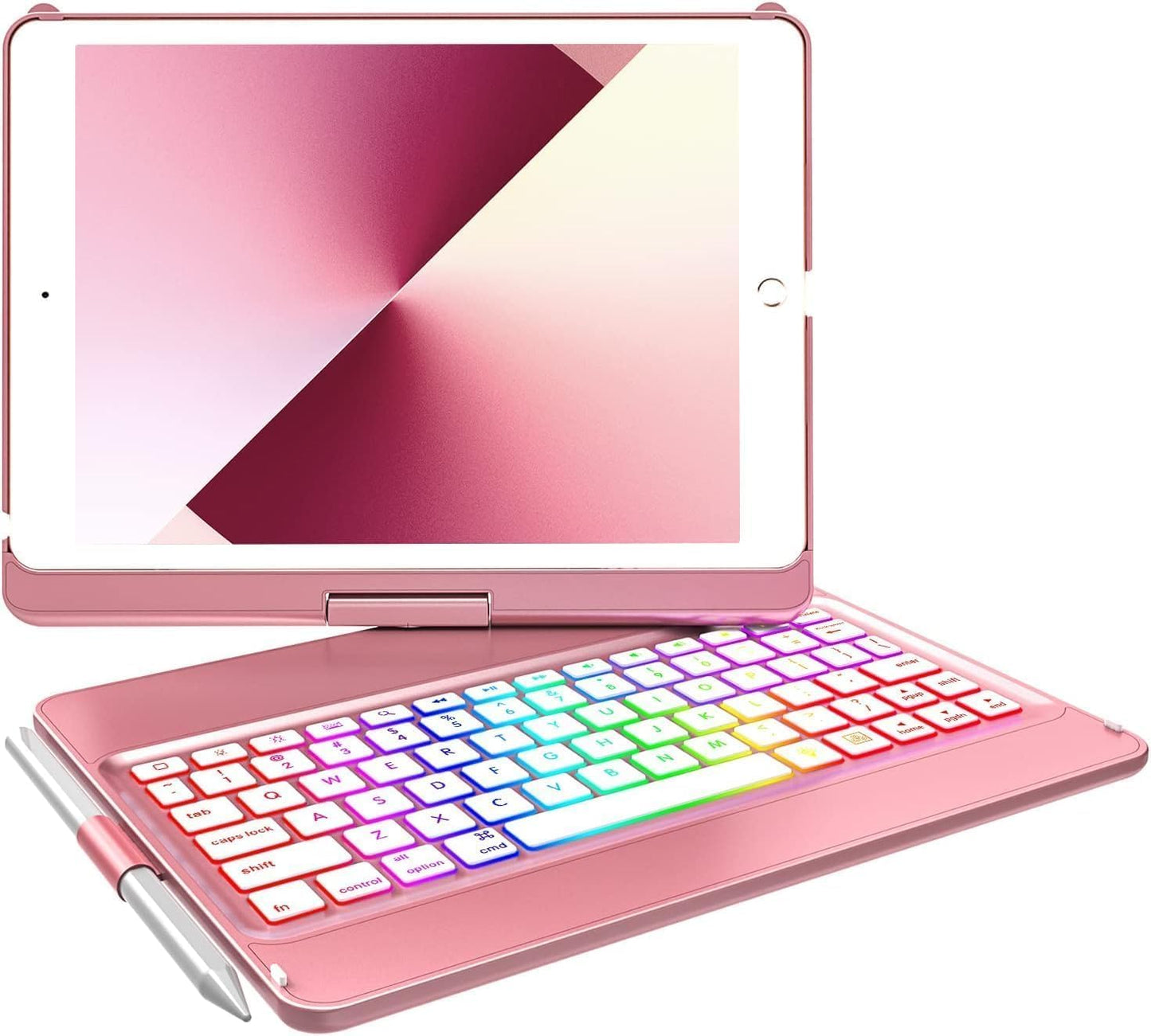 MMK Keyboard Case for iPad 10.2 inch 9th Gen with Backlit