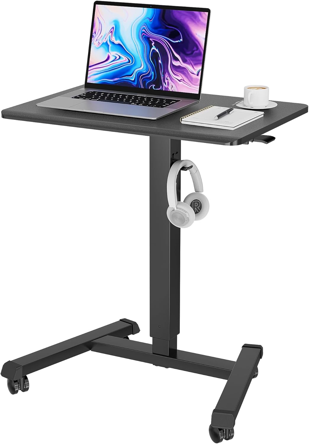 BONTEC Gas Spring Stand Up Desk: Height Adjustable & Portable