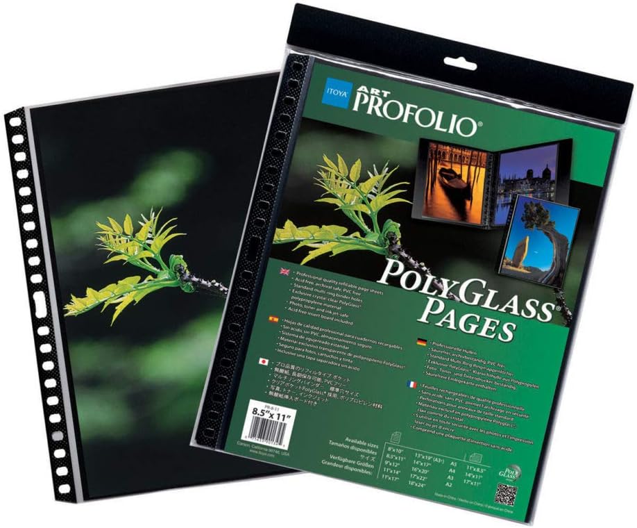 ProFolio Art ProFolio PolyGlass Binder Refill Pages 10-Pack