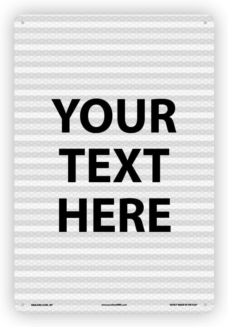 Custom Metal Sign with Your Text Here - Personalized Message