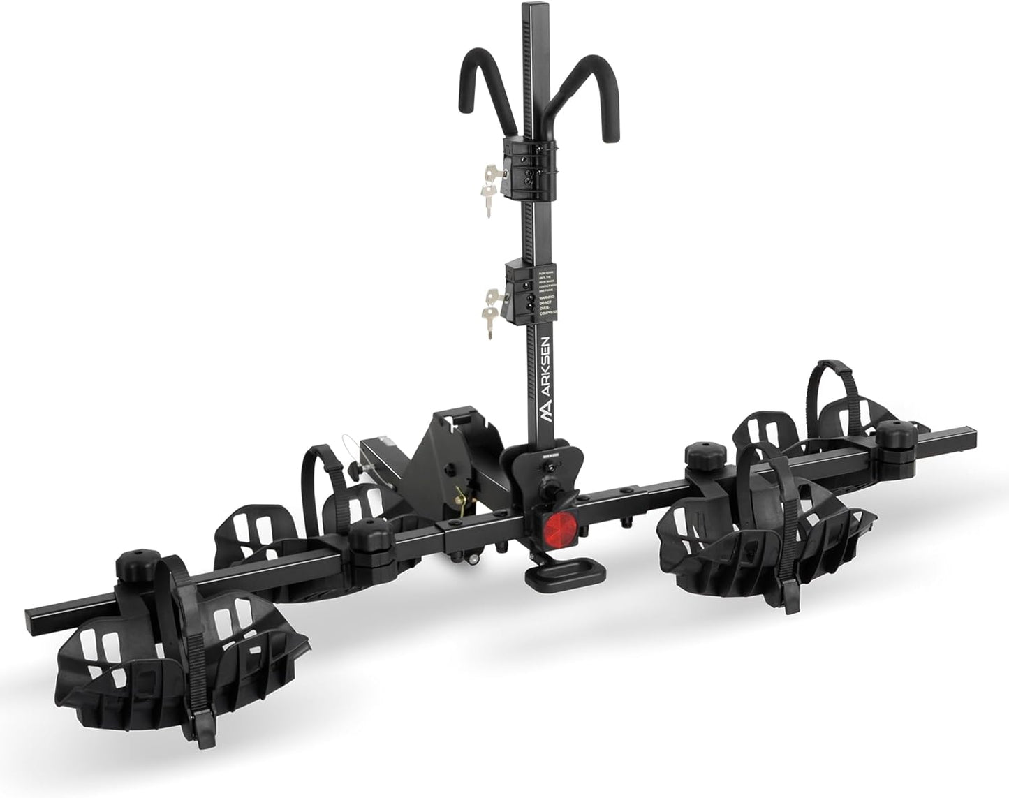 Arksen Electric Bike Rack Hitch for 2 Bikes with Smart Tilt