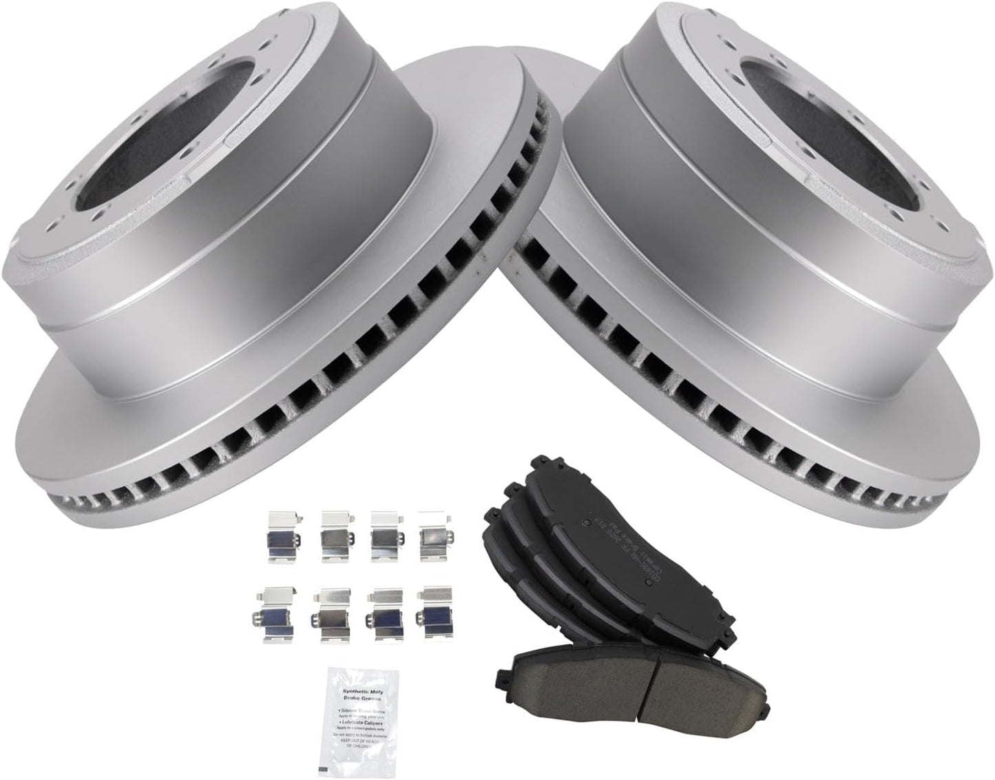 TRQ Rear Brake Pad & Rotor Kit for 2013-2019 Ford F-350