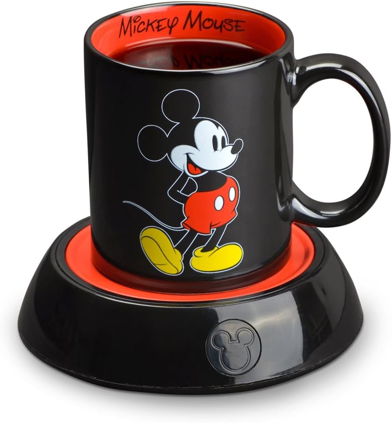 Disney Mickey Mouse Mug Warmer Set - Keep Your Coffee Hot!