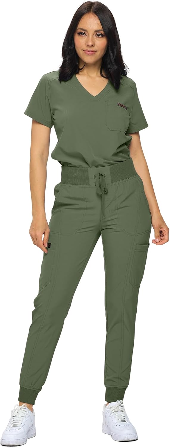 Monarch Uniforms Slim Fit Stretchy Scrubs for Women Joggers