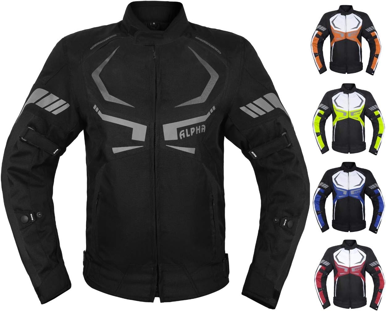 Motorcycle Jacket Mens CE Armored Bikers Riding Waterproof Gear