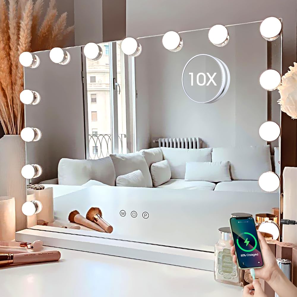 Kottova Vanity Mirror with Lights for Flawless Makeup Application