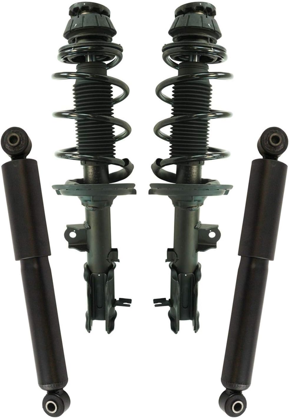 TRQ Complete Strut Assembly & Shock Absorber Kit for Kia Rio