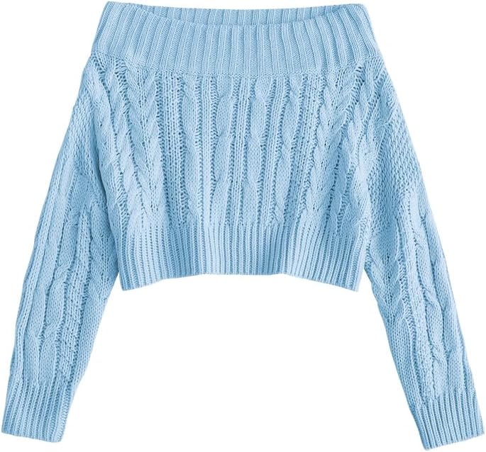 ZAFUL Women V Neck Button Knit Crop Sweater for Chic Style