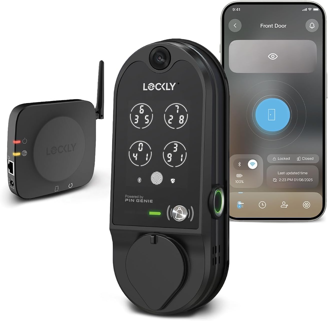 Lockly Vision Smart Lock with Camera and Keyless Entry Features