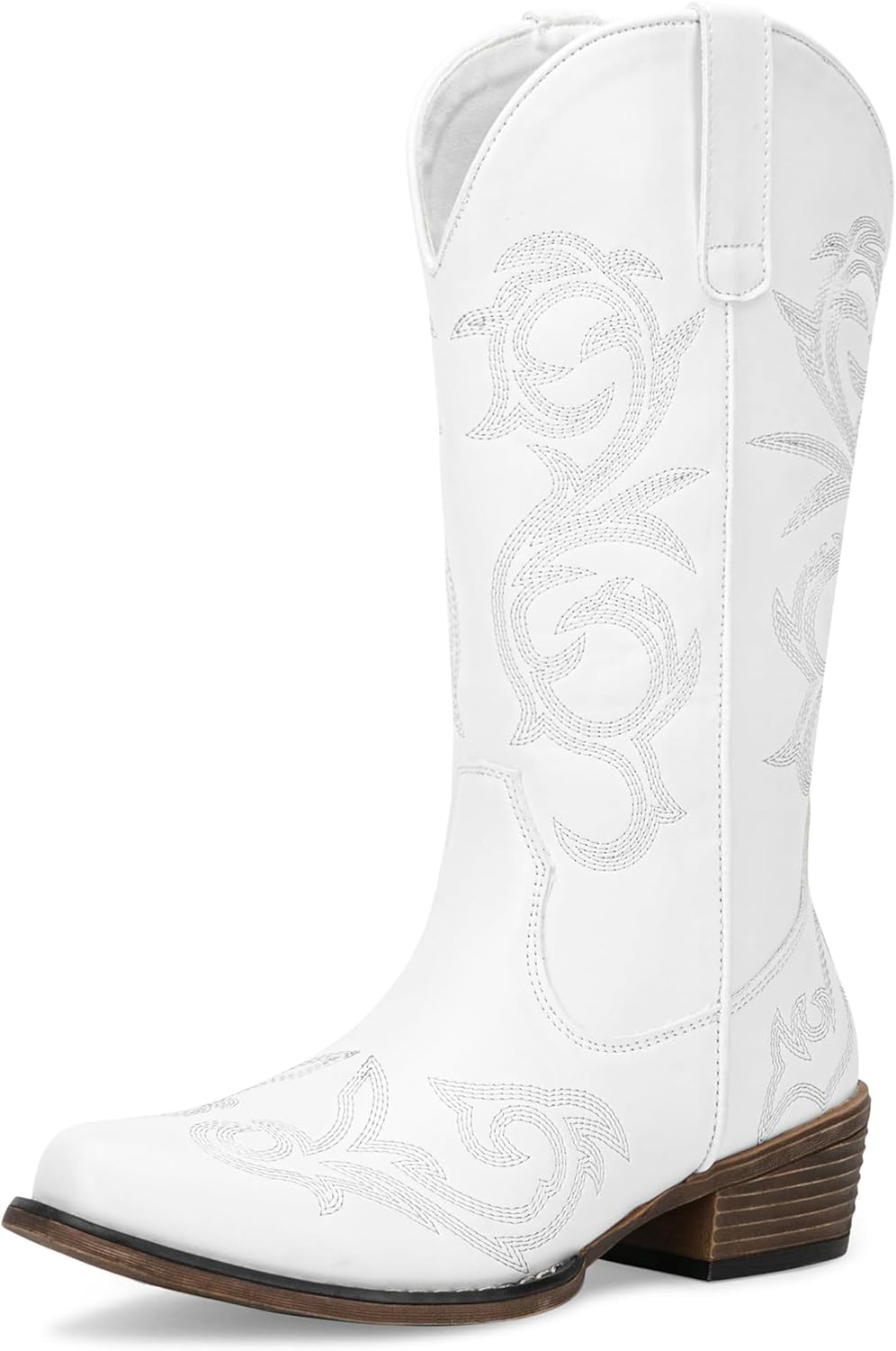 Jeossy 9808 Cowboy Boots for Women with Wide Calf Comfort
