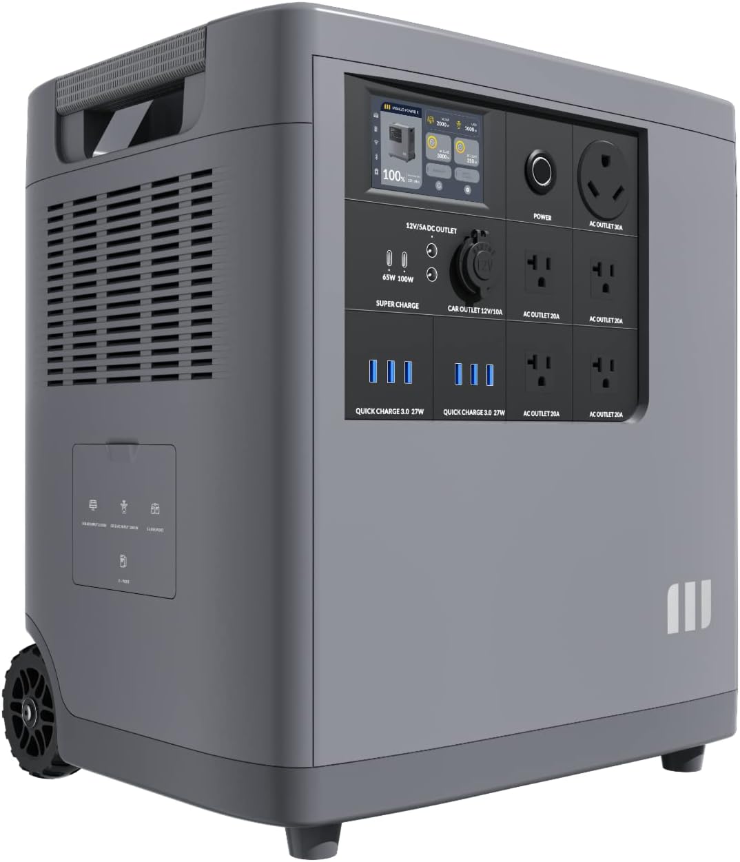 Mango Power E: 3kW Portable Power, Fast Charge in 1.5 Hrs