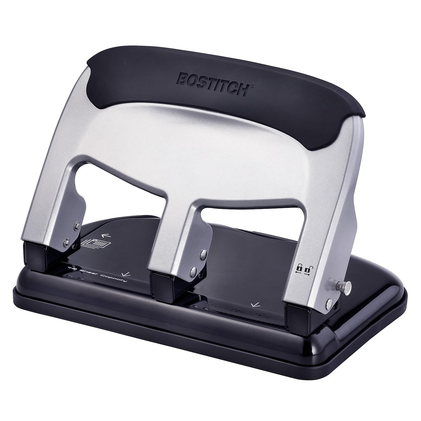 Bostitch Office EZ Squeeze Heavy Duty 3 Hole Punch for Home