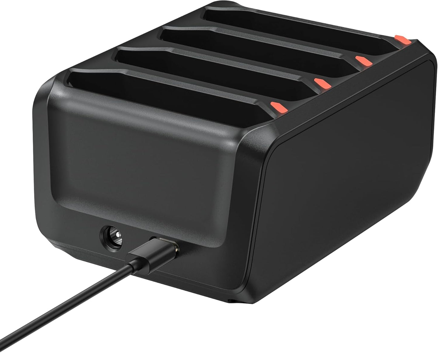 Fast Charge 4-Slot Cradle for Zebra Scanners - Includes Type-C Cable - Black
