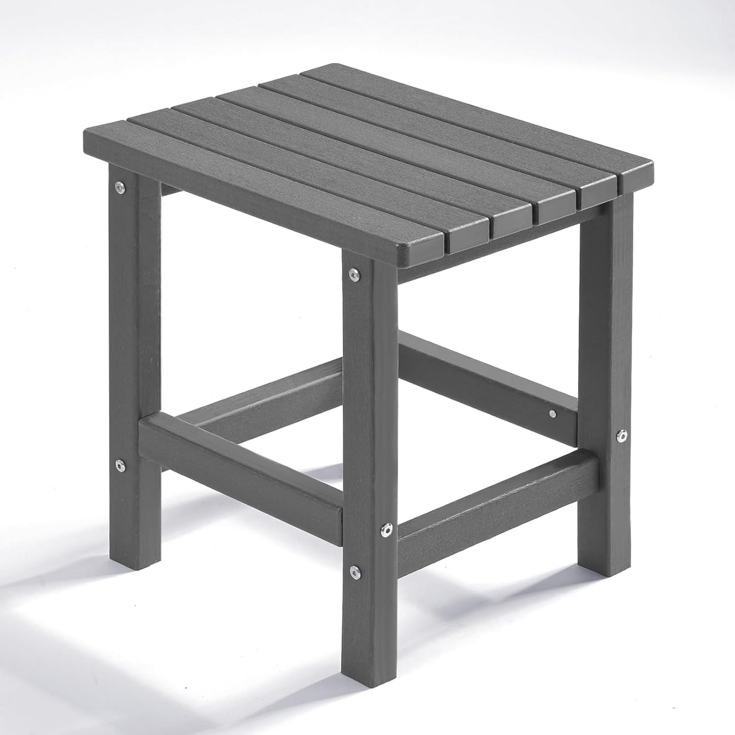 PASAMIC Adirondack Square Side Table: Durable Weather Resistant Design