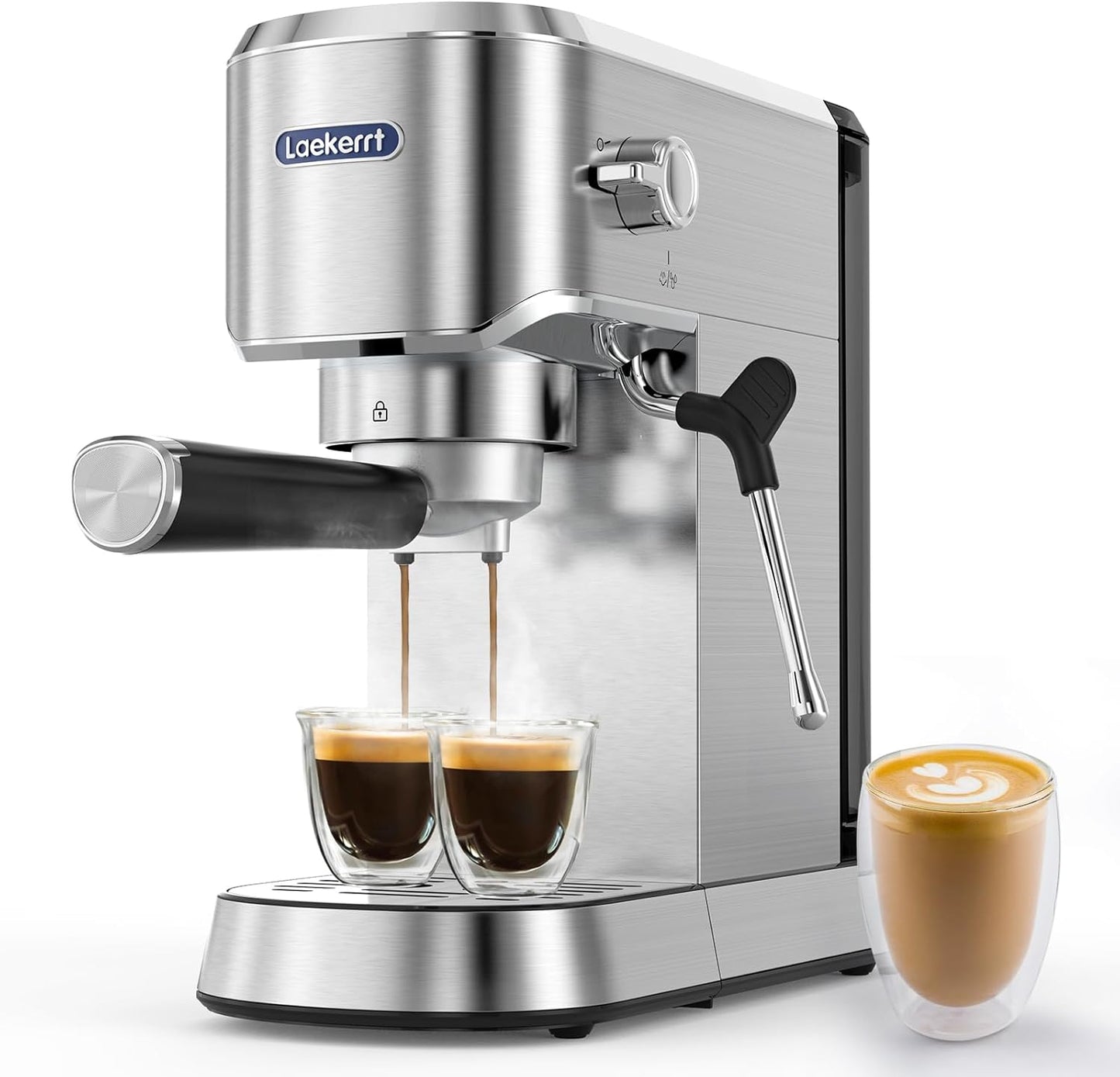 20 Bar Espresso Machine with Milk Frother - Laekerrt