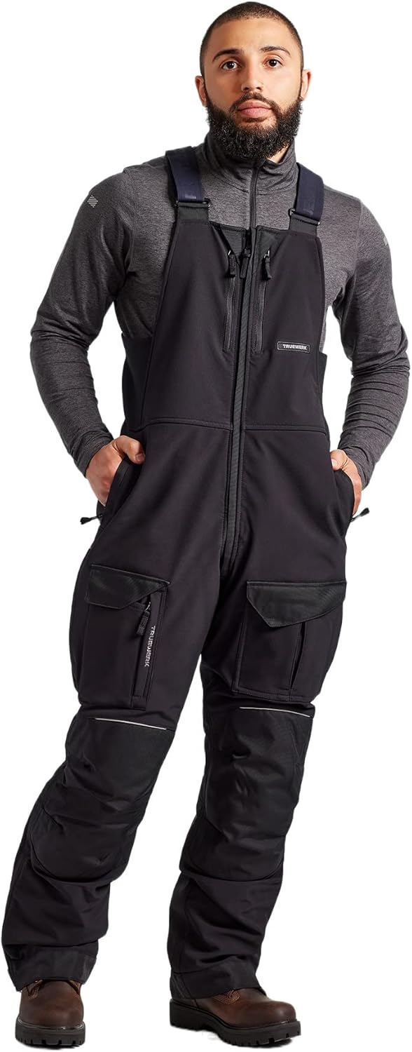 TRUEWERK Men's Work Bibs - T3 WerkBibs for Comfort & Durability