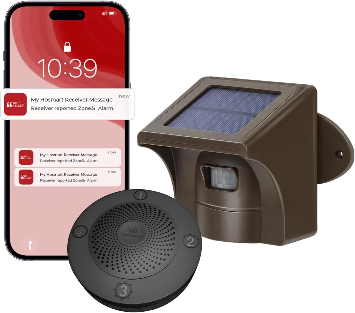Wireless Solar Driveway Alarm: 1/2 Mile Range