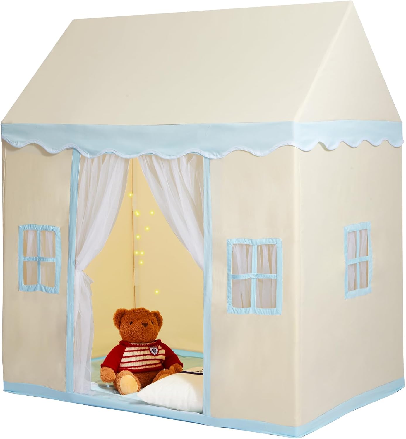 VEVOR Kids Play Tent + Mat & Lamp - Indoor/Outdoor Fun