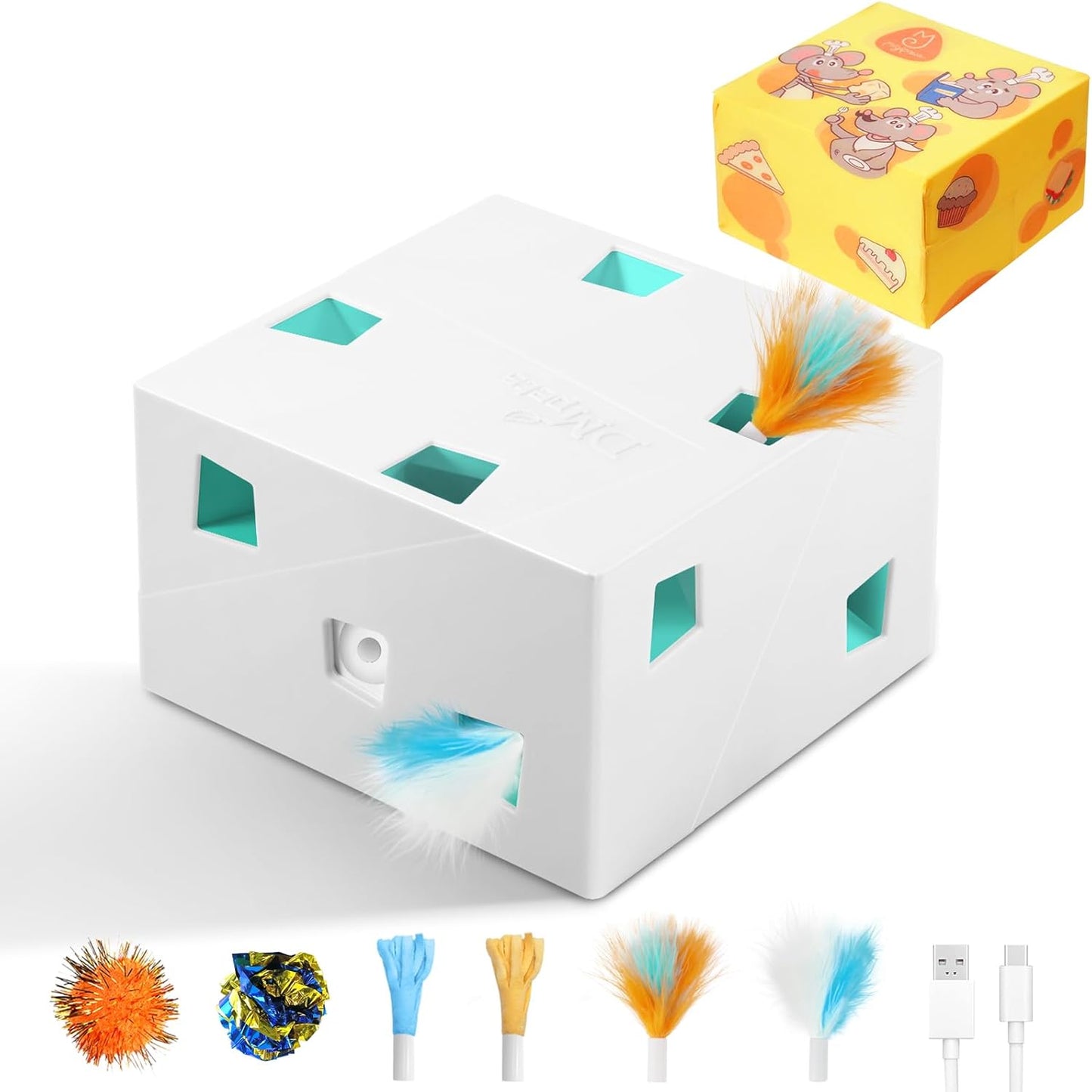 MigiBox Plus Automatic Cat Toy with Interactive Pounce Features