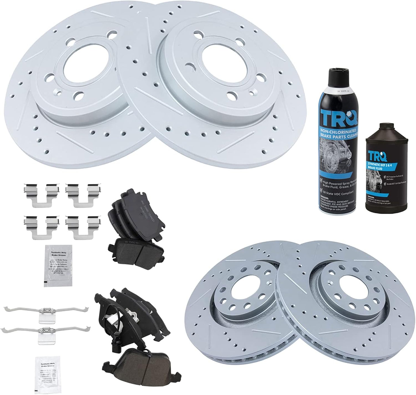 TRQ Front and Rear Performance Brake Pad & Rotor Kit Review