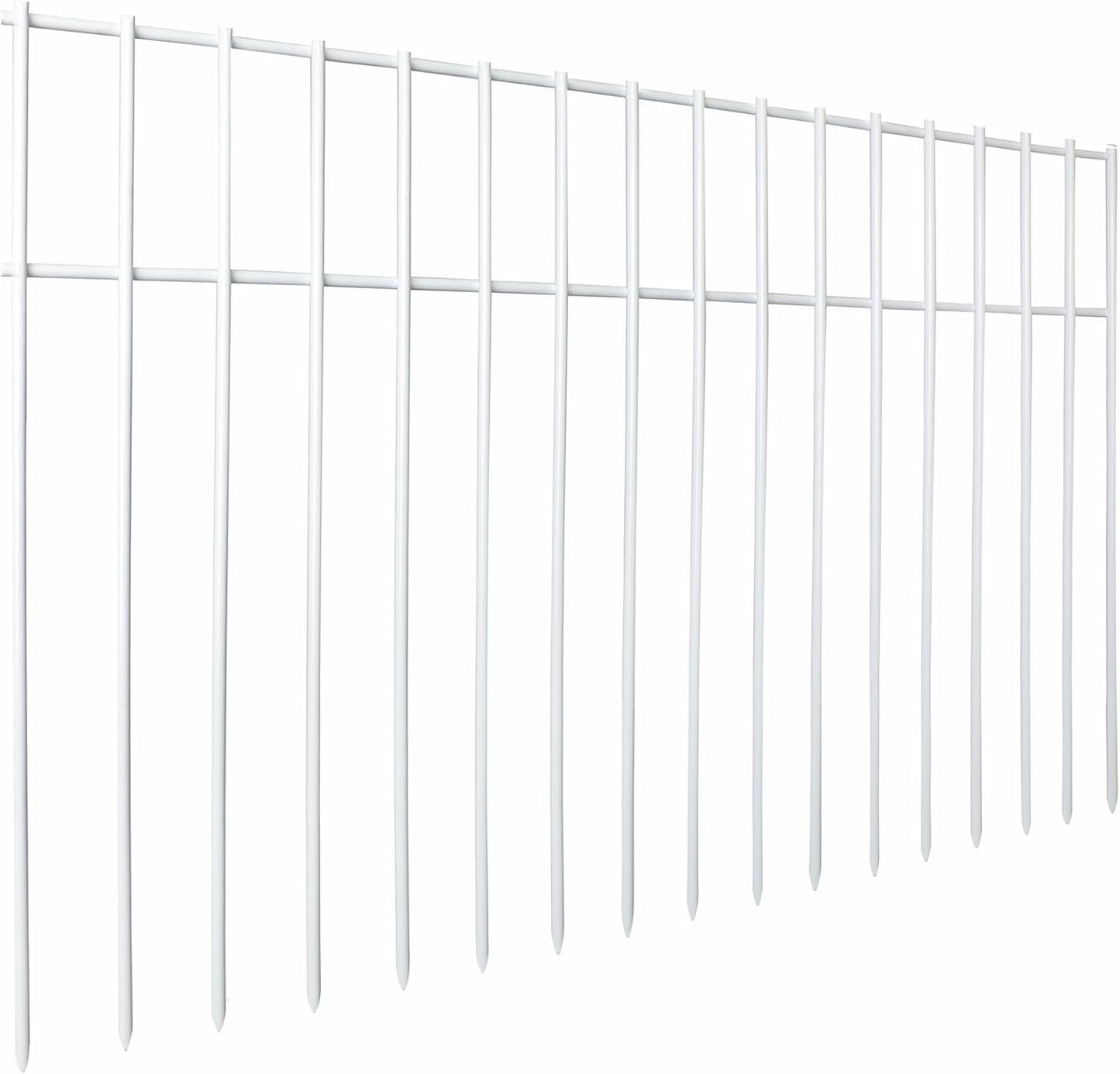 Adavin White Animal Barrier Fence for Dogs and Garden Protection