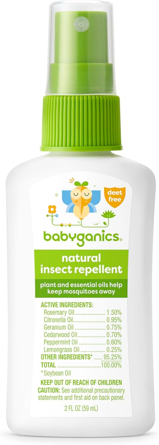 Babyganics 2oz Insect Spray | Travel Size with Plant Oils