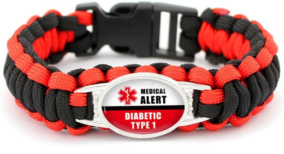 LiFashion Paracord Survival Bracelet - Emergency Health Monitoring