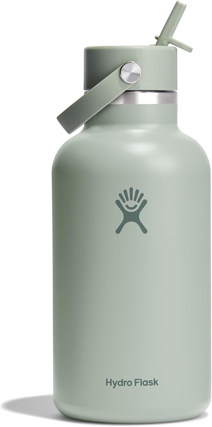 Hydro Flask Water Bottle 64 Oz Insulated with Flex Straw Lid