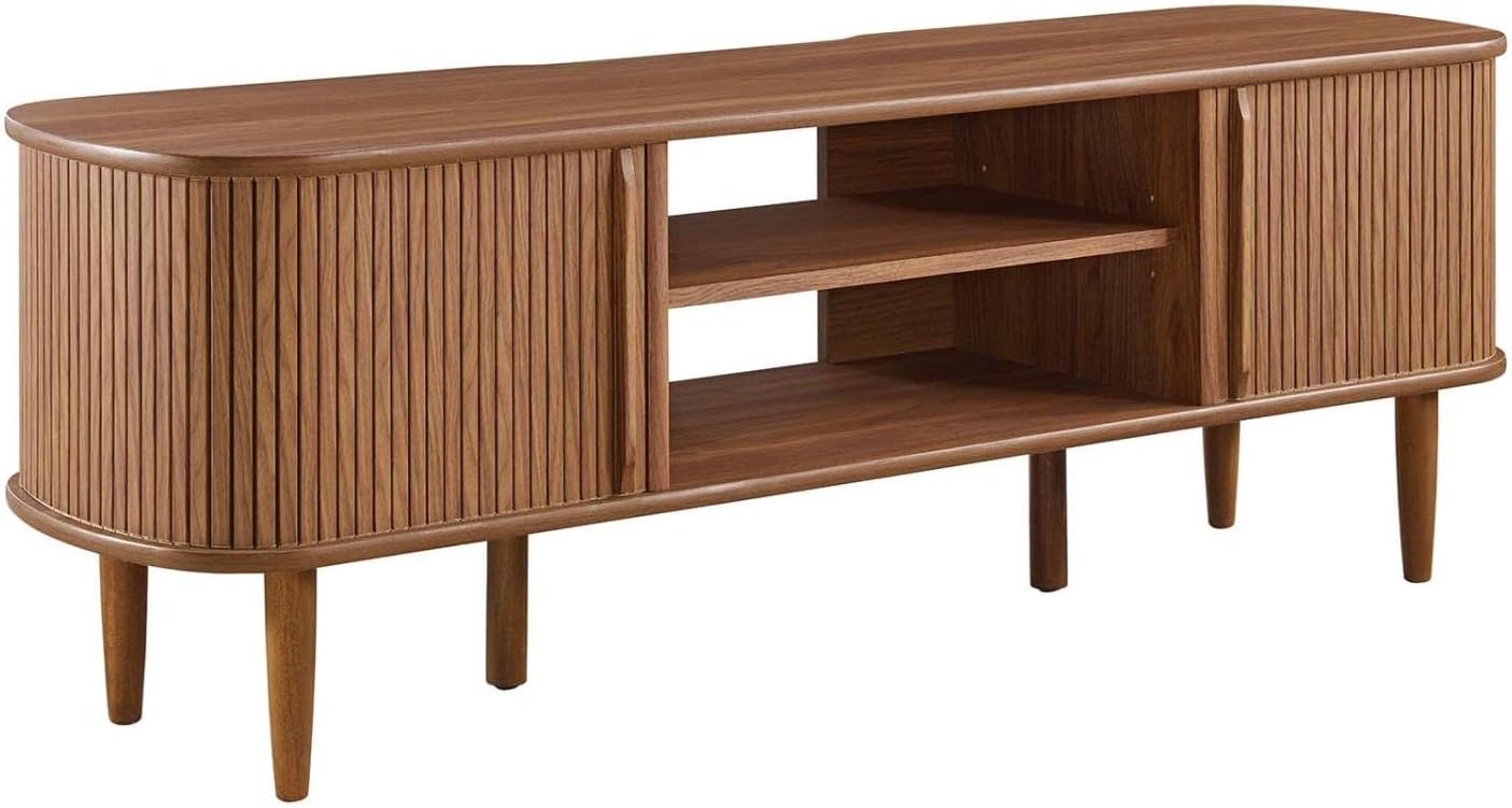 Stylish Walnut TV Stand 54.5 - Modway Contour