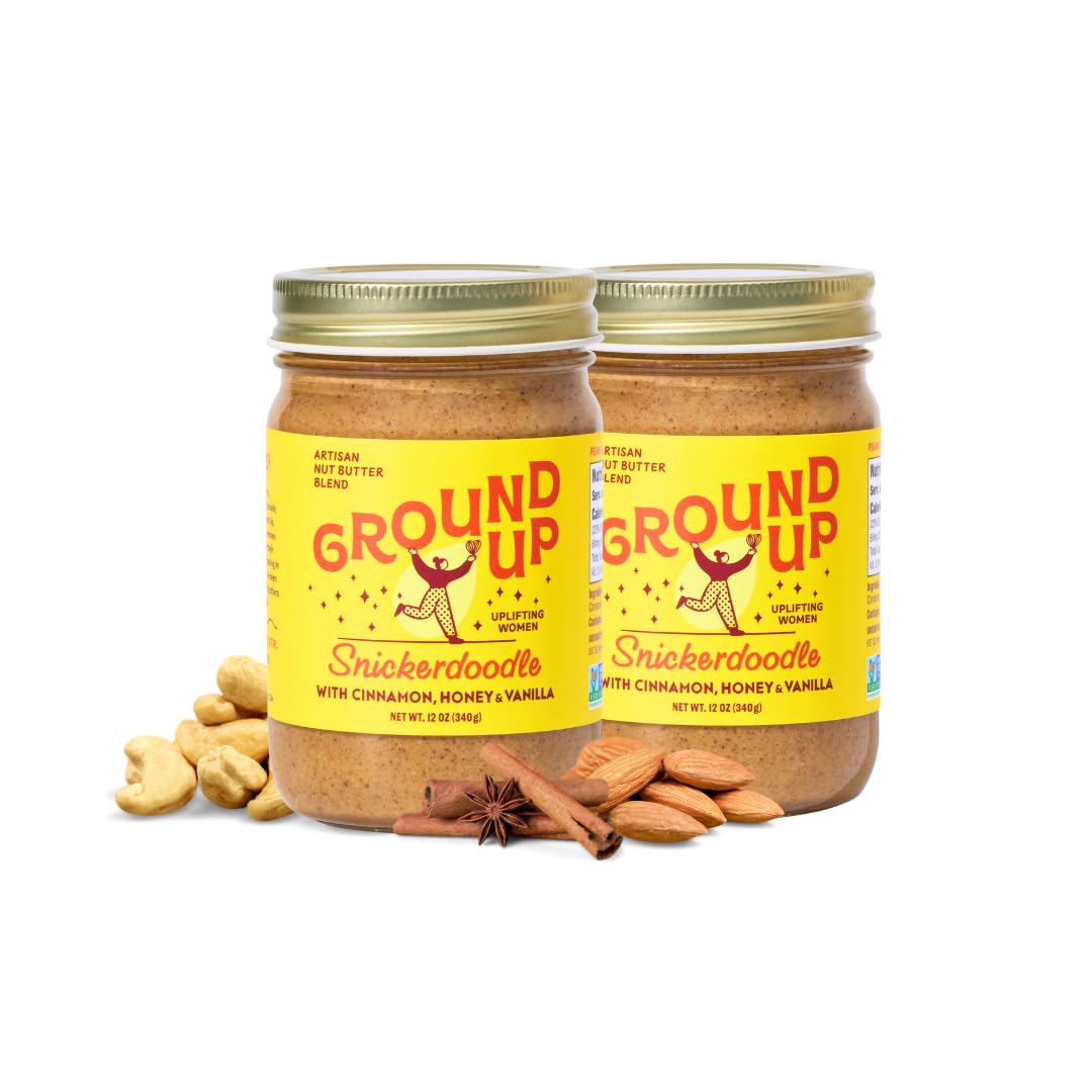 Ground Up Almond & Cashew Nut Butter Snickerdoodle Flavor Delight
