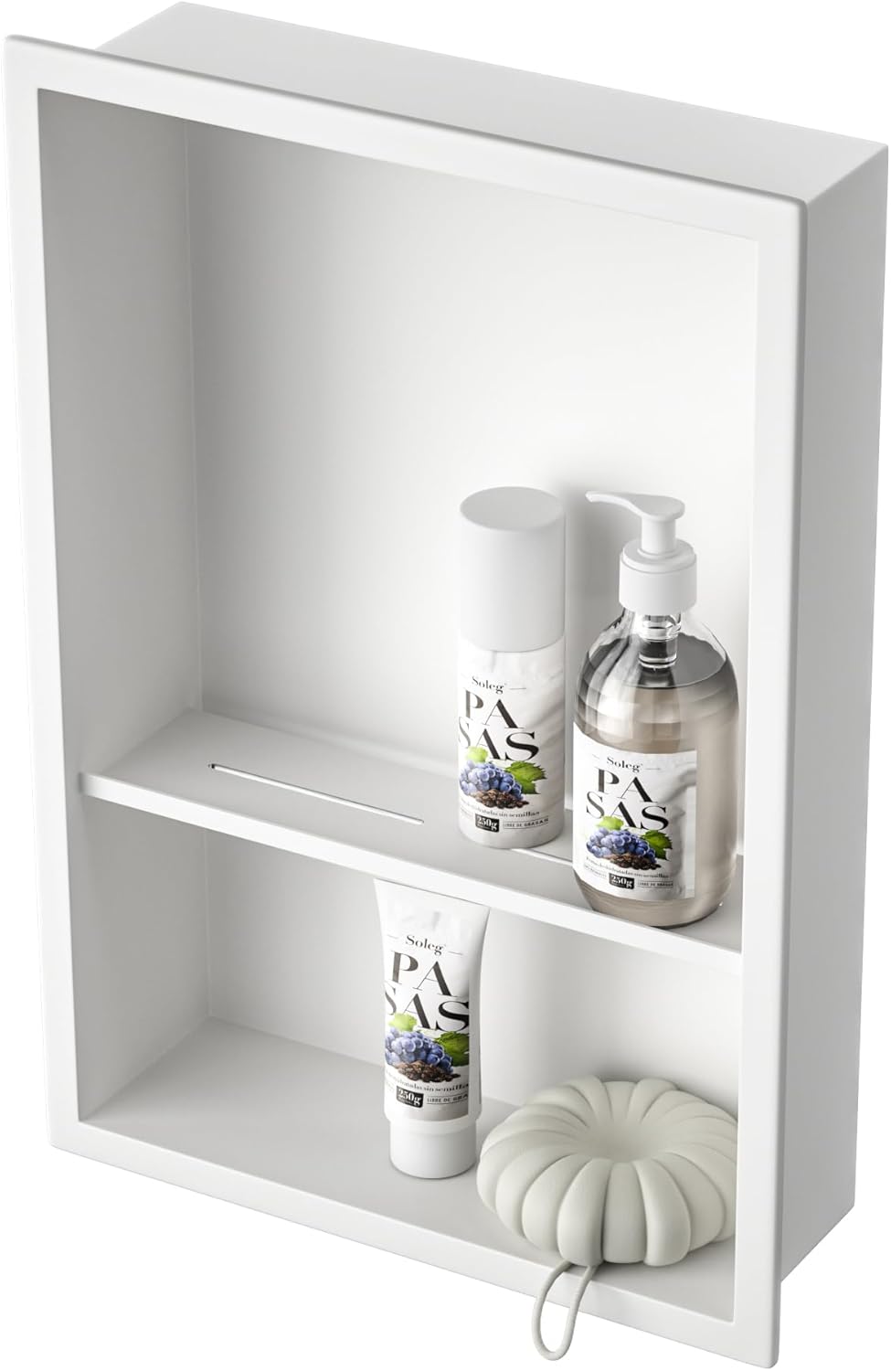 Stainless Steel Shower Niche 18in X 12in by Bernkot
