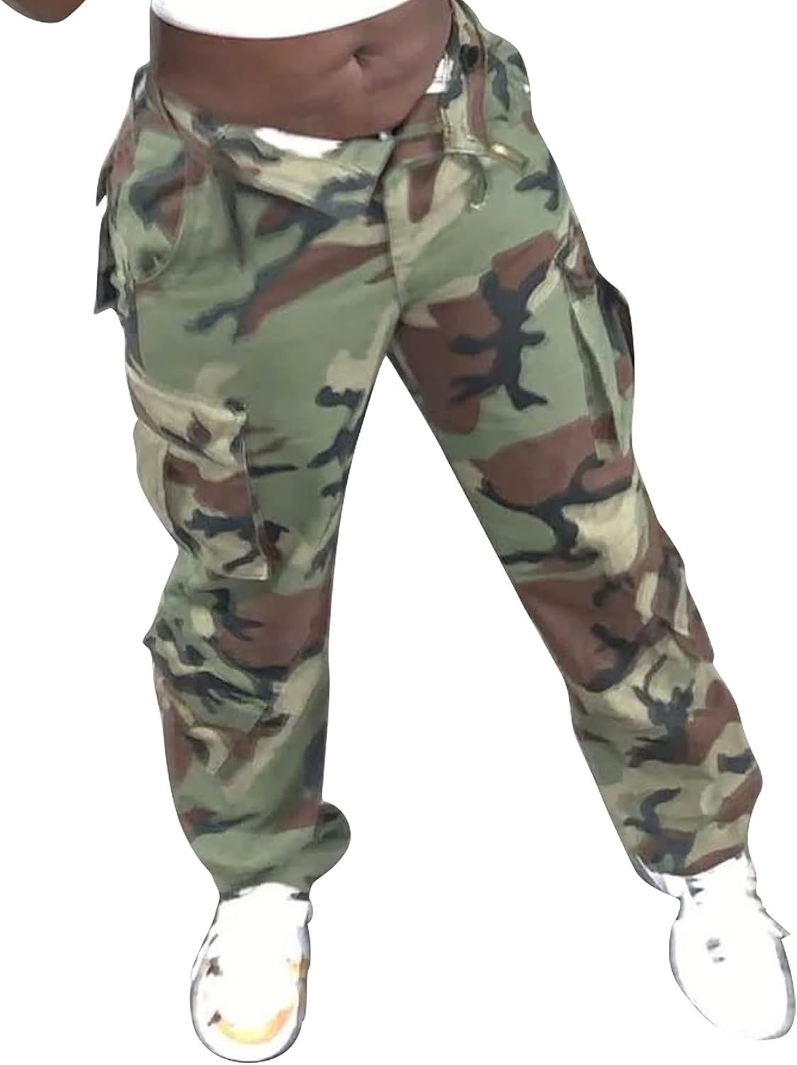 AKARMY Womens Cargo Pants with Pockets for Outdoor Activities