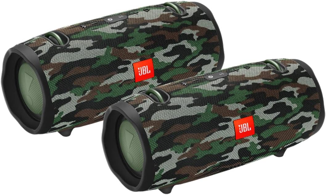 JBL Xtreme 2 Portable Wireless Bluetooth Speakers - Camouflage Pair