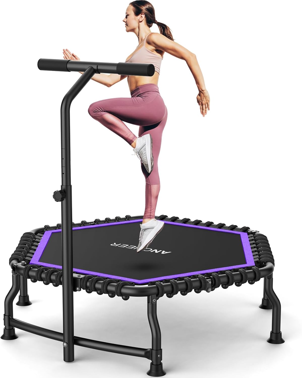 ANCHEER Trampoline for Adults - Indoor Outdoor Mini Fitness Jumping