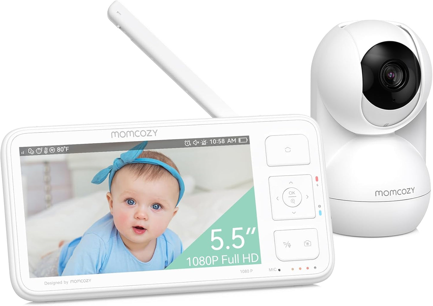Momcozy Video Baby Monitor with 1080P HD Screen and Night Vision