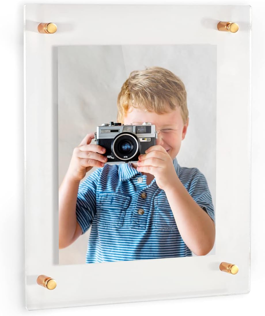 ArtToFrames Floating Acrylic Frame for Pictures Up To 12x16 in