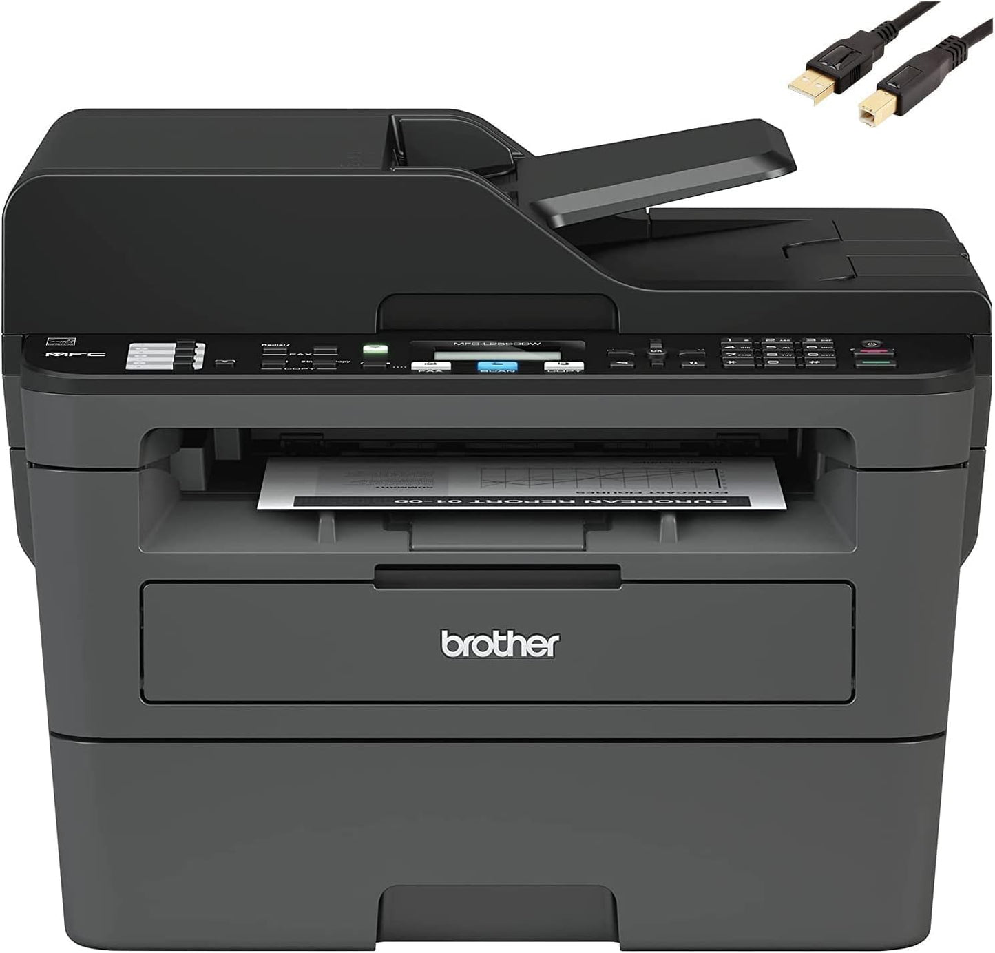 Brother MFC L26 Compact Monochrome Laser Printer - Wireless & Duplex