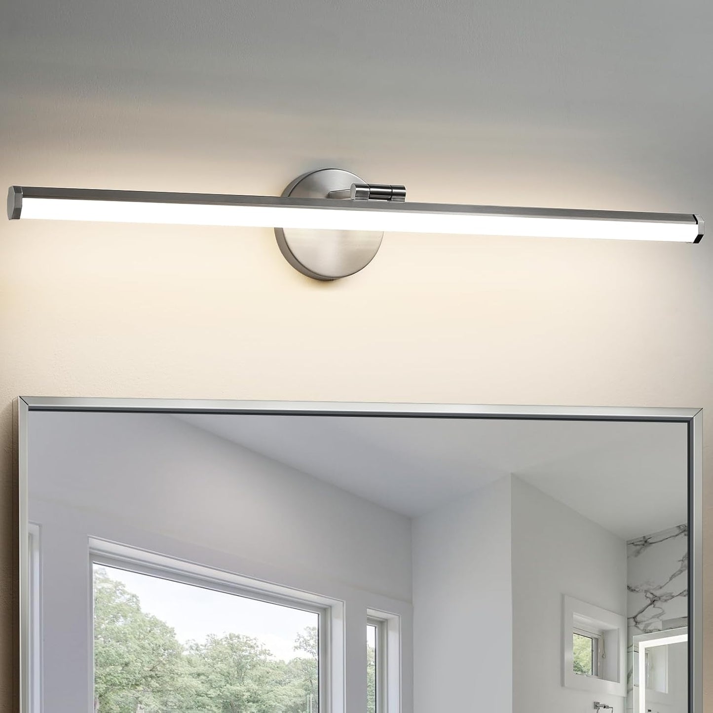 KAISITE Bathroom Light Fixture Over Mirror 30in Brushed Nickel