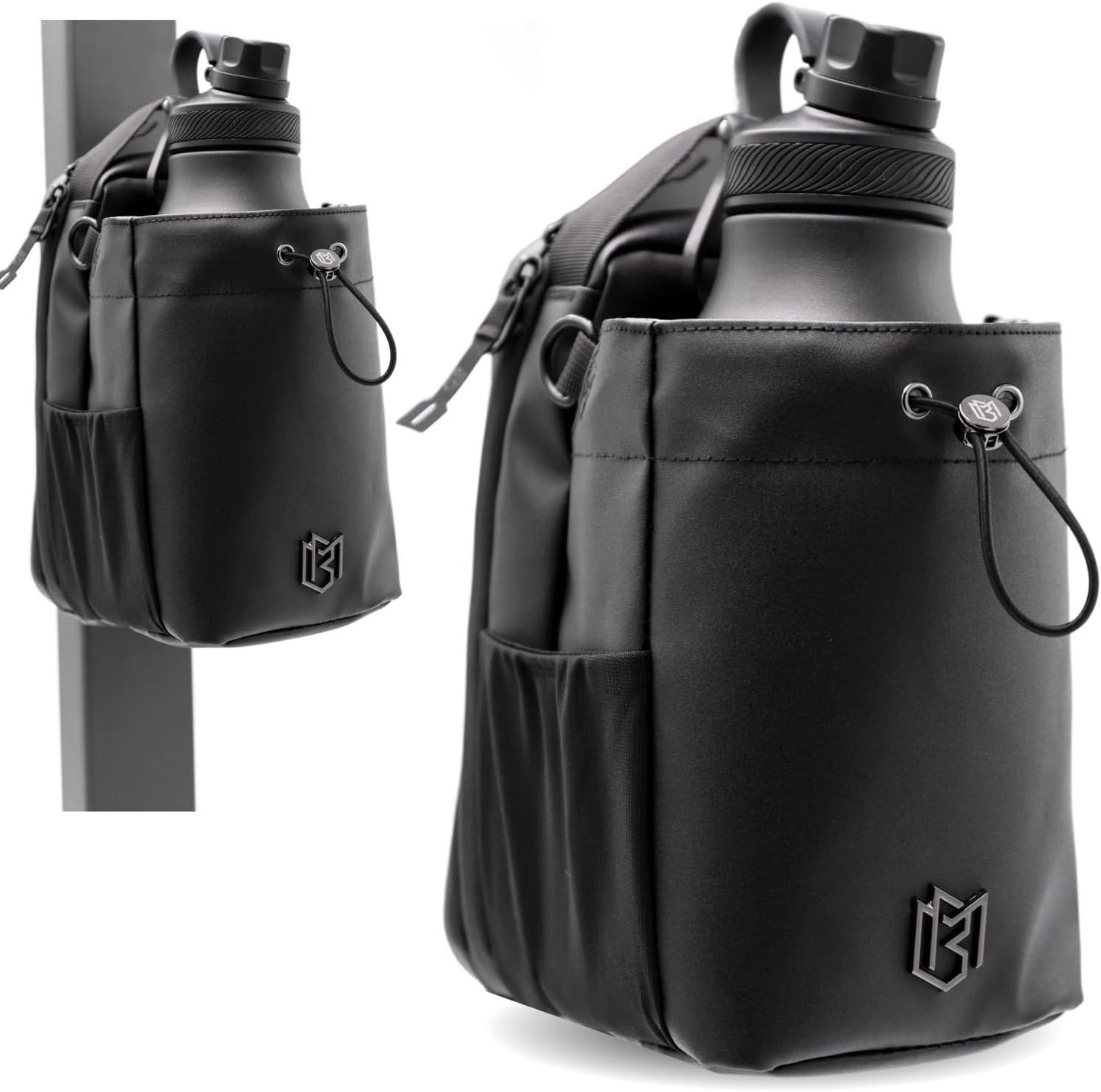 Magnetic Gym Bag for Men and Women - 64oz Water Bottle Holder