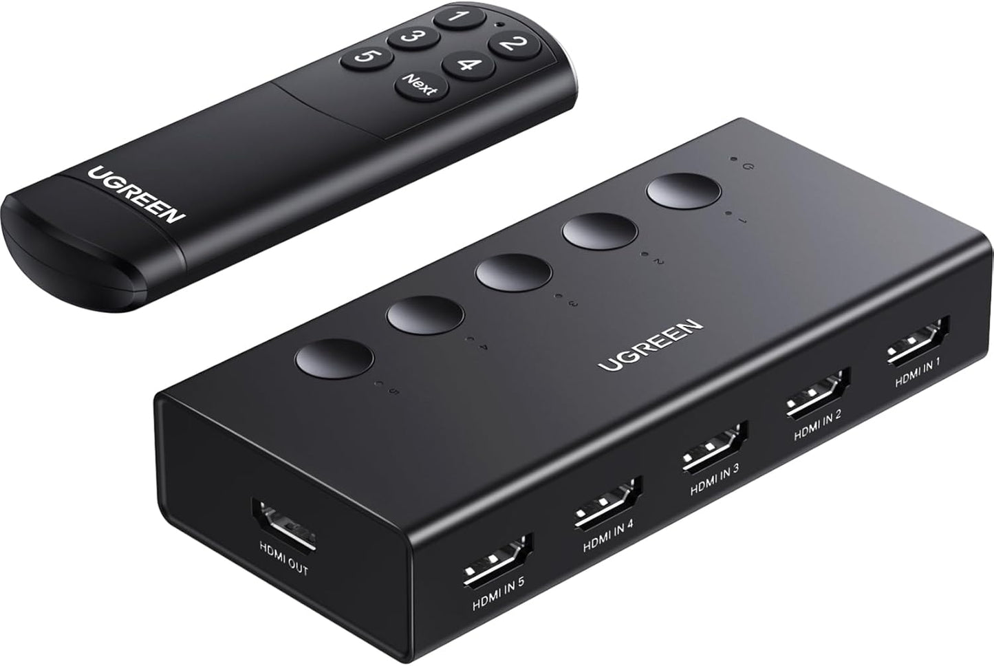 5-In-1 4K HDMI Switcher w/ Remote - Ultra-fast Switching